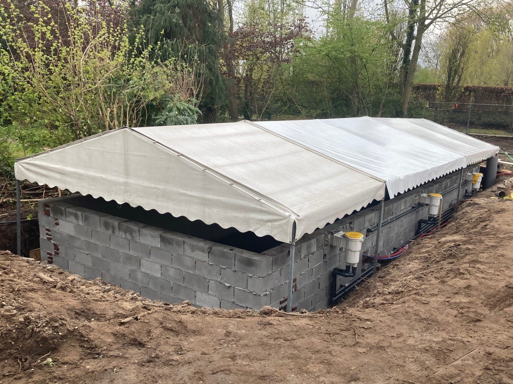 Werktent spantbreedte 5m