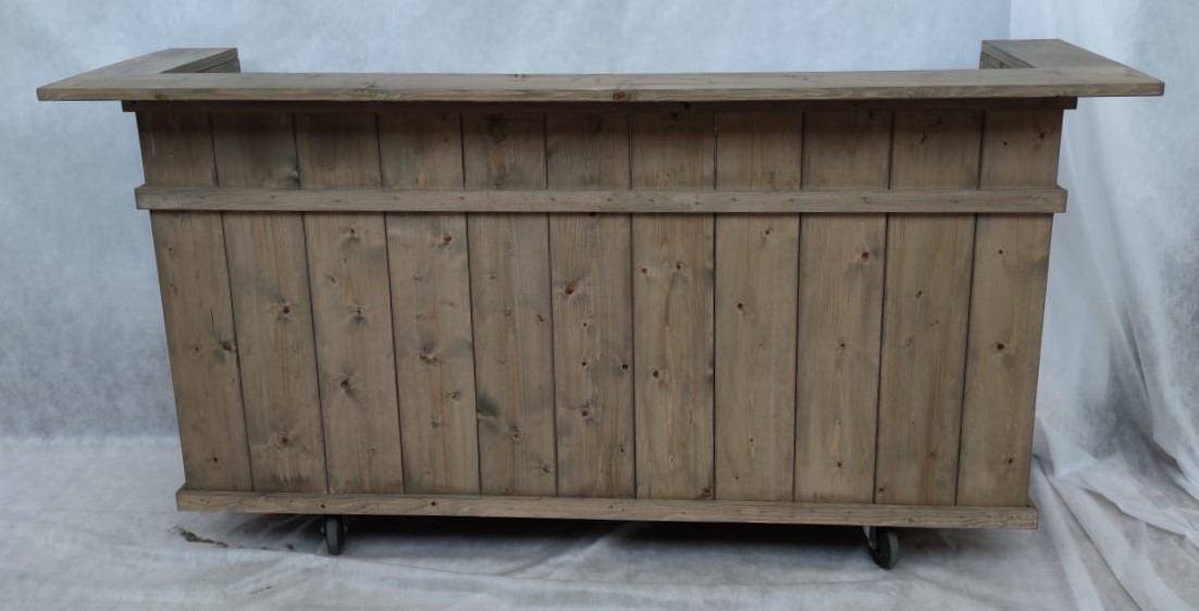 Buffetbar met spoelbak vintage 230cm