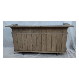 Buffetbar met spoelbak vintage 230cm